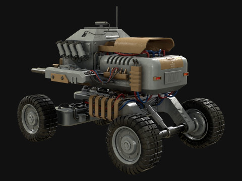 UGV Concept1Grey 3D Модель