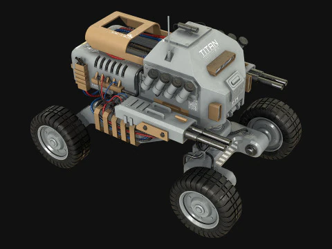 UGV Concept1Grey Modello 3D