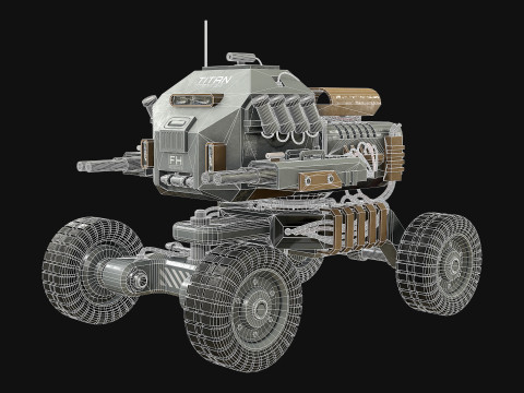 UGV Concept1Grey 3D Модель
