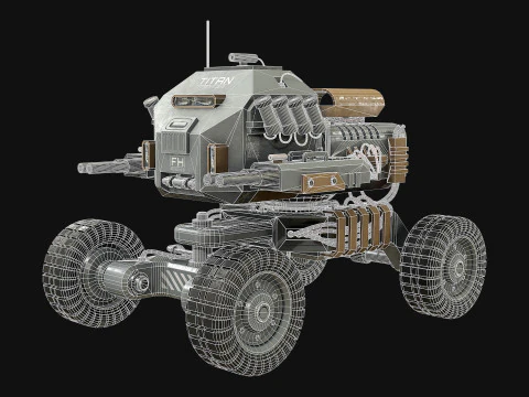 UGV Concept1Grey Modello 3D
