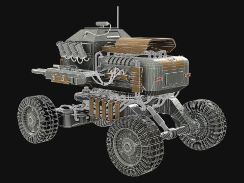 UGV Concept1Grey Modello 3D
