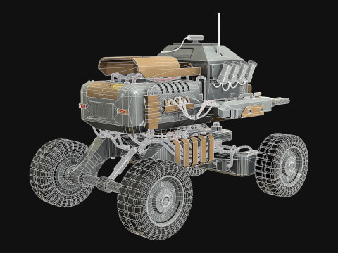 UGV Concept1Grey 3D Модель