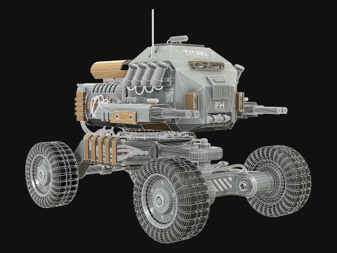 UGV Concept1Grey 3D Модель