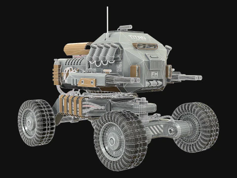 UGV Concept1Grey Modello 3D
