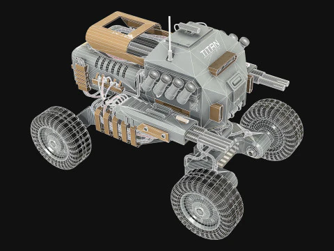 UGV Concept1Grey Modello 3D