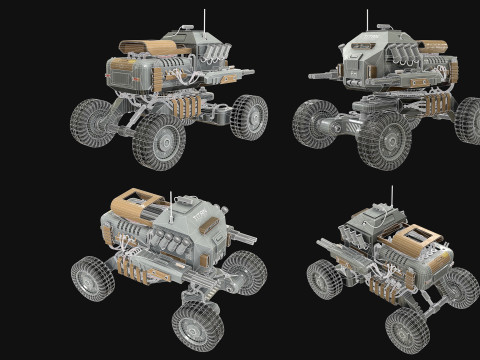 UGV Concept1Grey 3D Модель