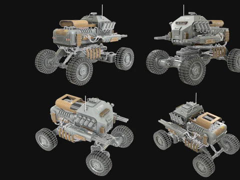 UGV Concept1Grey Modello 3D