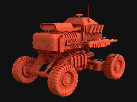 UGV Concept1Grey Modello 3D