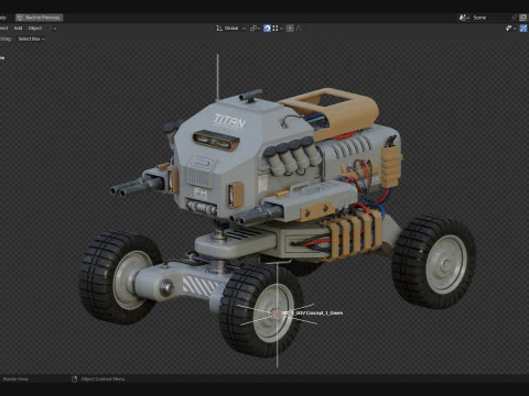 UGV Concept1Grey Modello 3D
