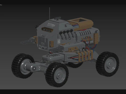 UGV Concept1Grey Modello 3D