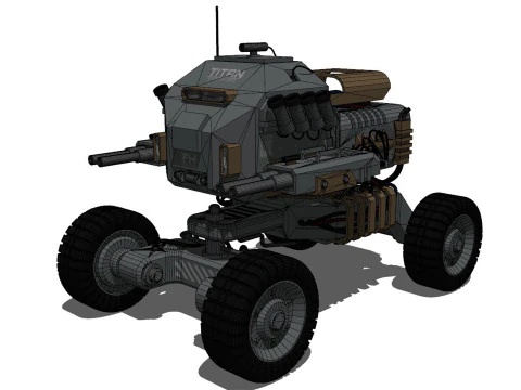 UGV Concept1Grey Modello 3D