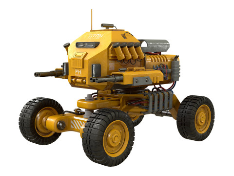 UGV コンセプト 1 イエロー 3Dモデル