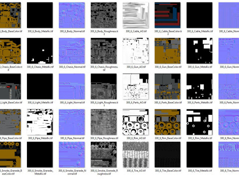 Concepto UGV1Amarillo Modelo 3D