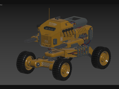 Concepto UGV1Amarillo Modelo 3D