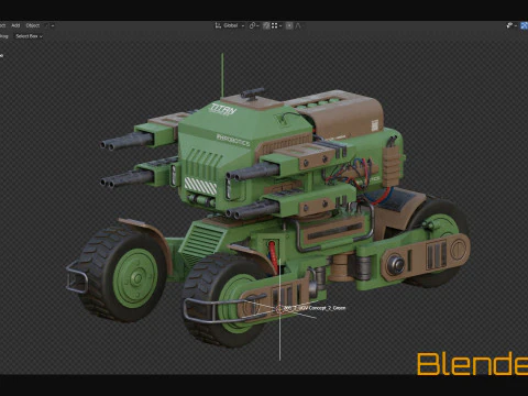 UGV Concept2Green Modello 3D