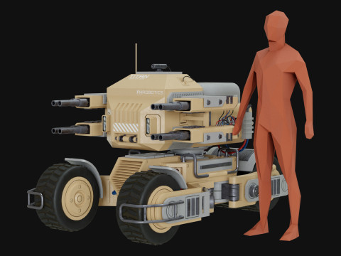 UGV Concept2Woestijn 3D Model