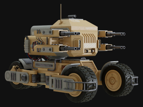 UGV Concept2Woestijn 3D Model