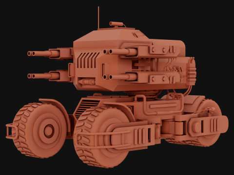 UGV Concept2Woestijn 3D Model