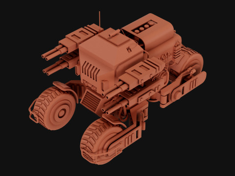UGV Concept2Woestijn 3D Model