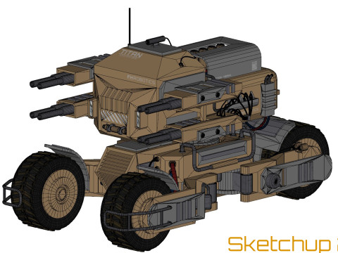 UGV Concept2Woestijn 3D Model