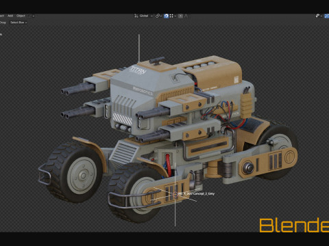 UGV Concept2Grey 3D Modell