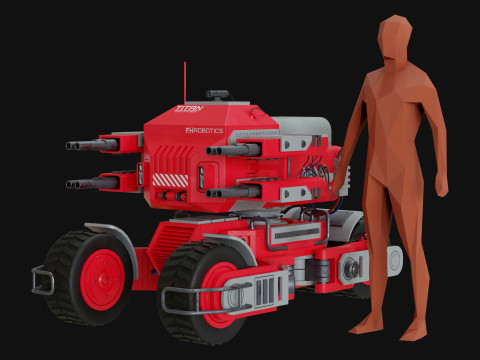 UGV Concept2Red 3D Модель