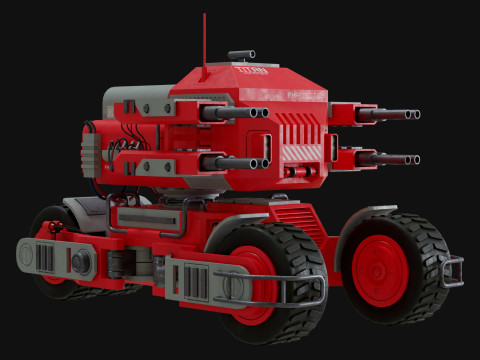 UGV Concept2Red 3D Модель