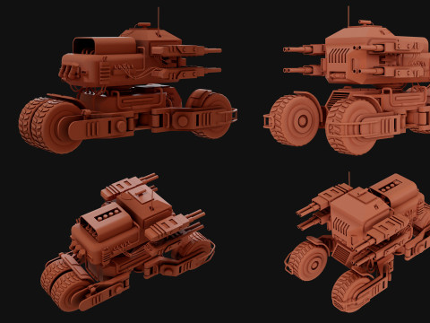 UGV Concept2Red 3D Модель