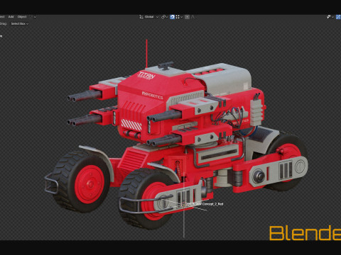 UGV Concept2Red 3D Модель