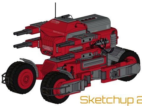UGV Concept2Red 3D Модель