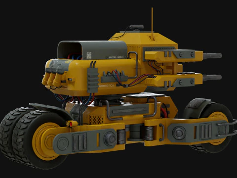 UGV Concept2Giallo Modello 3D