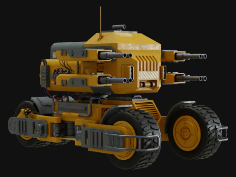 UGV Concept2Giallo Modello 3D