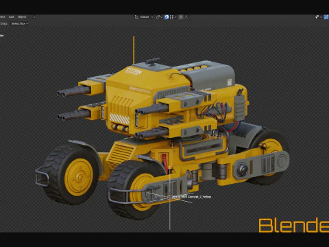 UGV Concept2Giallo Modello 3D