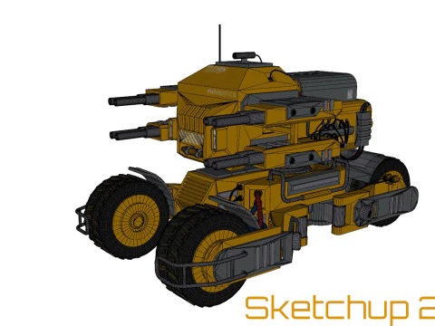 UGV Concept2Giallo Modello 3D