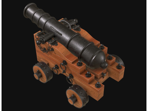 Kanone 3 3D Modell