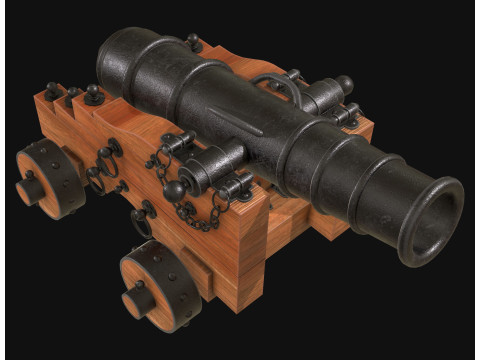 Kanone 3 3D Modell