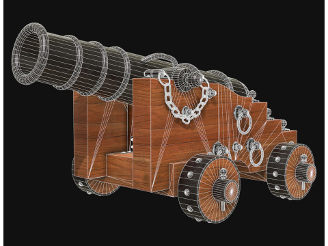 Kanone 3 3D Modell