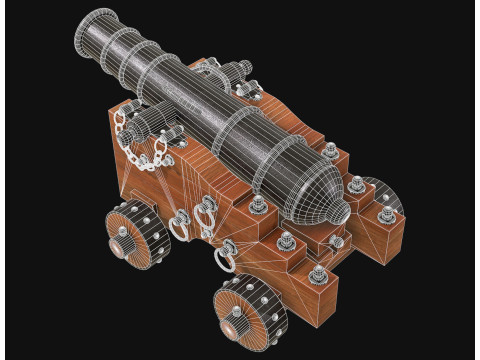 Kanone 3 3D Modell