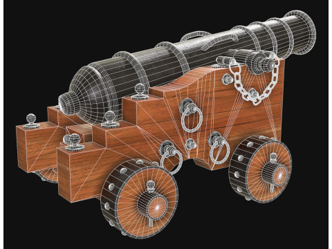Kanone 3 3D Modell