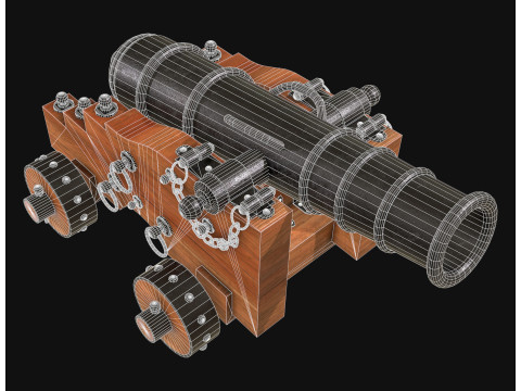 Kanone 3 3D Modell