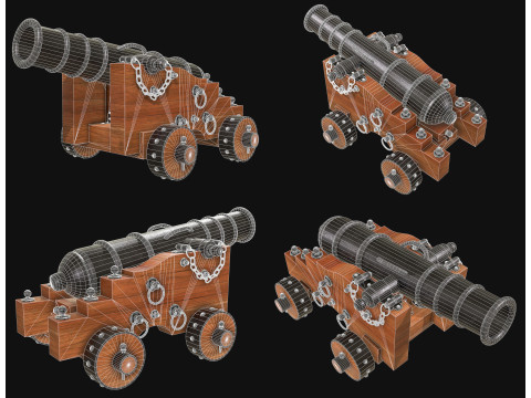 Kanone 3 3D Modell