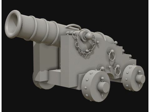 Kanone 3 3D Modell