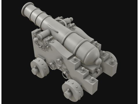 Kanone 3 3D Modell