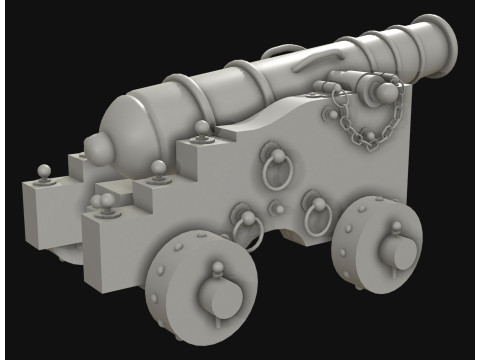Kanone 3 3D Modell