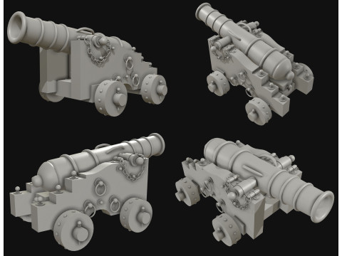 Kanone 3 3D Modell