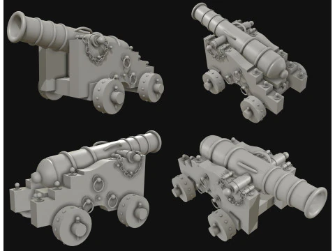 Cannon 3 3D Model