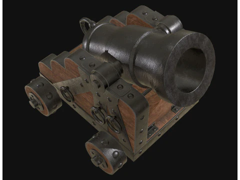 Mortar Cannon 1 3D Model