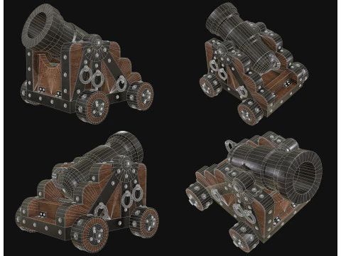 Mortar Cannon 1 3D Model
