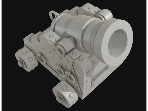 Mortar Cannon 1 3D Model