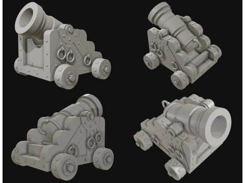 Mortar Cannon 1 3D Model